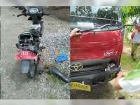 Dump Truk Seruduk Sepeda Motor, Satu Orang Luka Berat