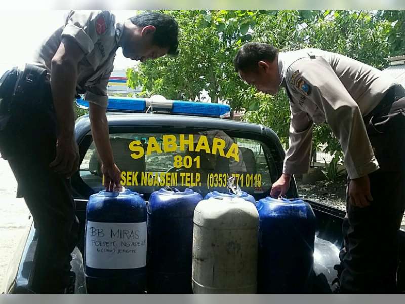 Polisi Kembali Sita Ratusan Liter Miras, Besok Dimusnahkan