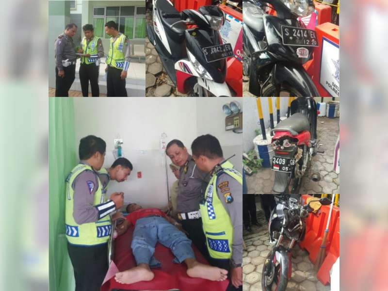 Satu Orang Tewas dalam Tabrakan Beruntun 4 Motor dan 1 Becak