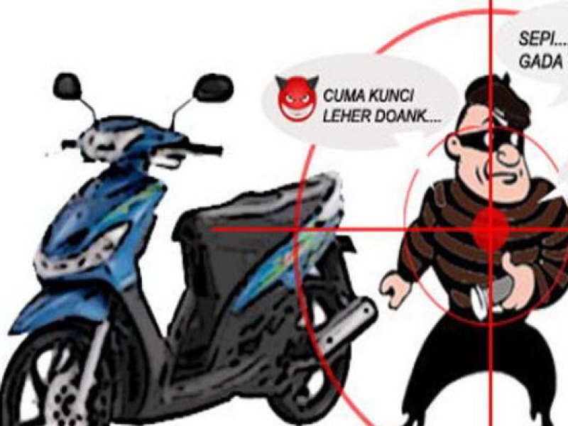 Di Banjarsari, Motor Tukang Plafon Digondol Maling