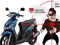 Di Banjarsari, Motor Tukang Plafon Digondol Maling