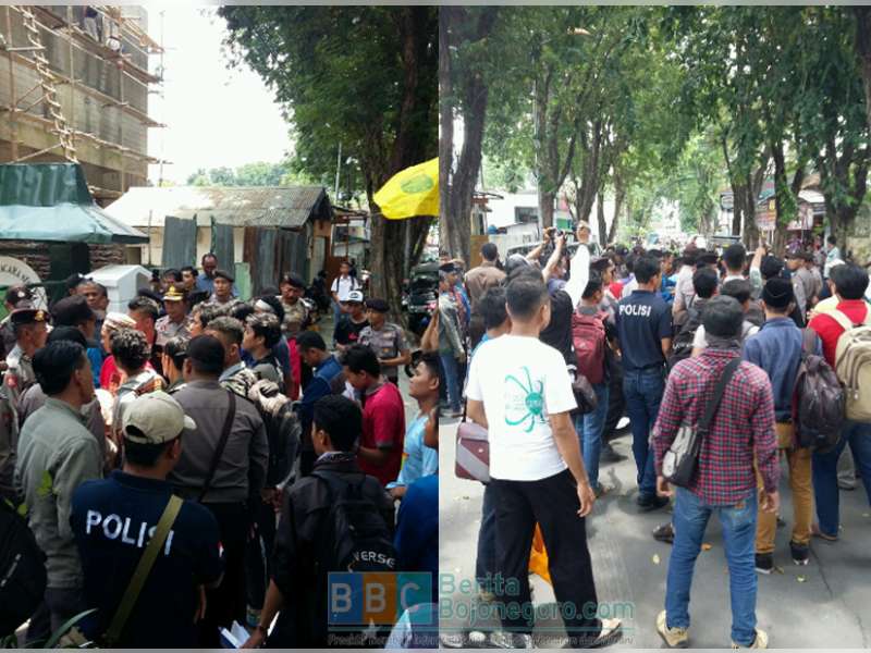 Aksi Unjuk Rasa PMII Ricuh, Satu Mahasiswa Diamankan Polisi