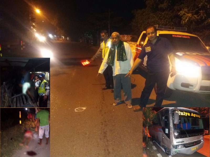 Ibu dan Anak Tewas Dihantam Minibus di Parengan