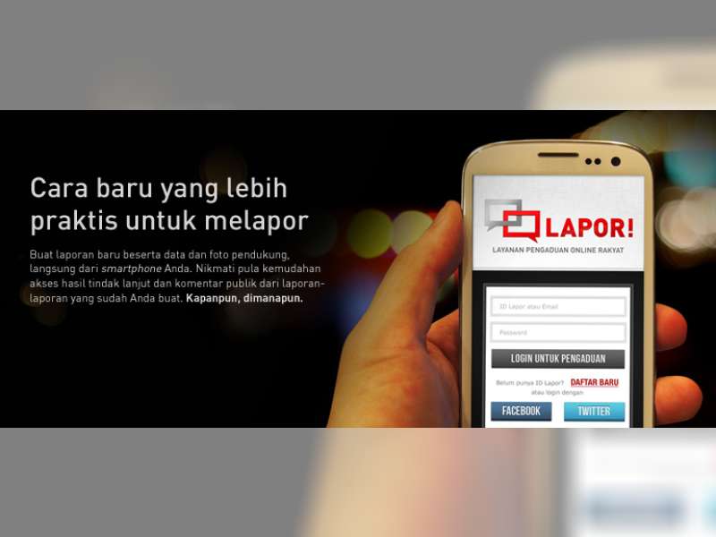 Aduan Masuk LAPOR! Capai 70-400 Per Bulan