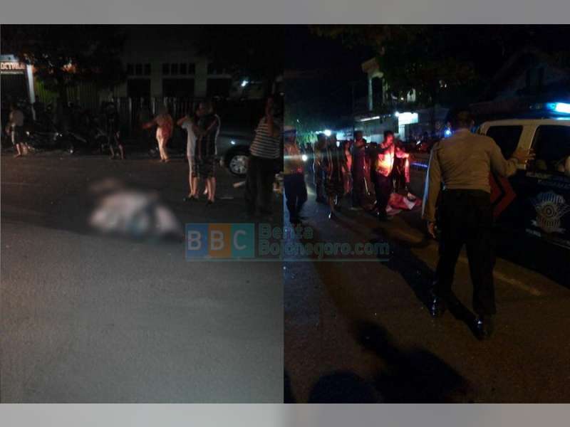 Dua Motor Bertabrakan di Jalan Pemuda Kota Bojonegoro, Satu Orang Tewas