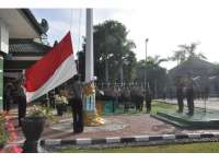 Polres Gelar Upacara 17 di Makodim 0813 Bojonegoro
