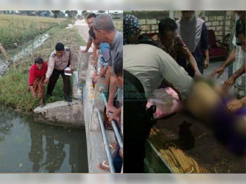 Sesosok Mayat Ditemukan Mengapung di Bawah Jembatan Irigasi