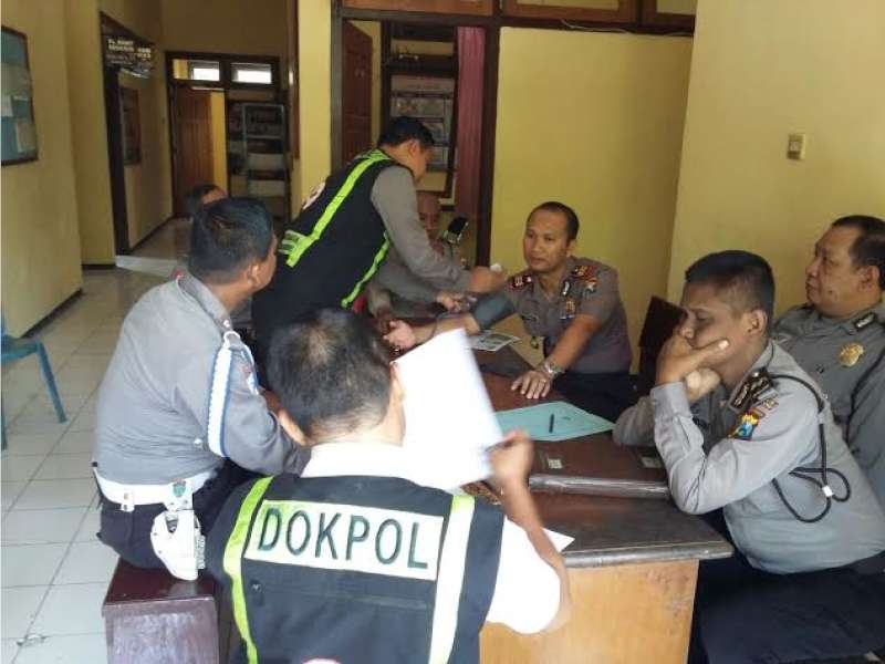 Urkes Polres Adakan Cek Kesehatan Keliling Polsek Jajaran