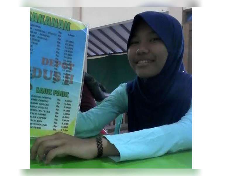 Korban Dugaan Penculikan Memakai Kaos dan Kerudung Warna Biru