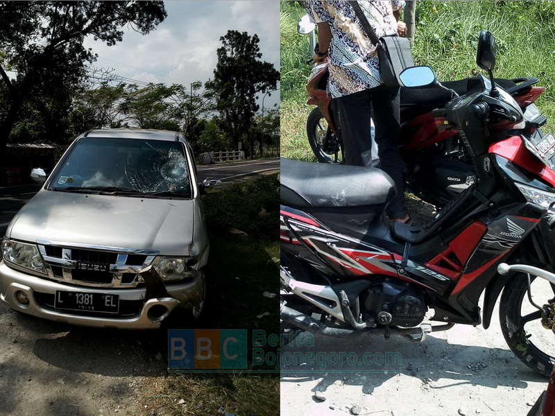 Motor Ditubruk Panther di Baureno, Dua Pelajar Terluka