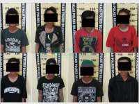 Polsek Kota Amankan 8 Pemuda dalam  Razia Premanisme