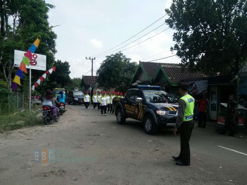 Polsek Kedewan Lakukan Pengamanan Lomba Gerak Jalan