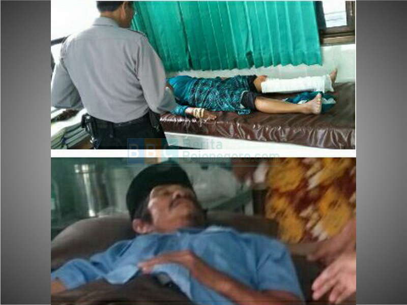 Sepeda Motor Tabrak Mobil Dinas Kantor Pos di Kepohbaru