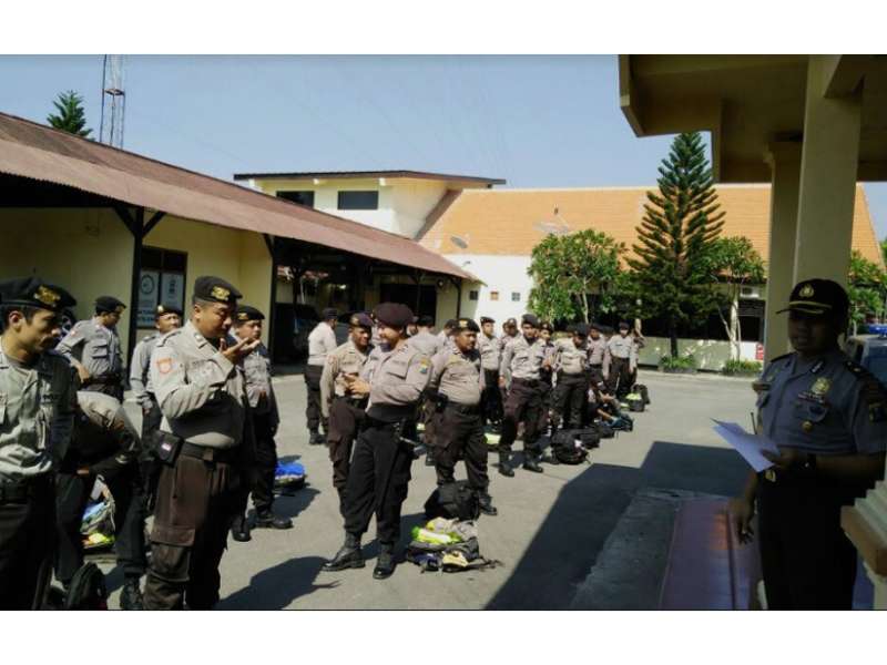 Polres Bojonegoro Bekali 77 Anggota Amankan Pilkades di Kabupaten Bangkalan