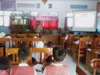 Kelas Inspiratif, Kapolsek Dander Ajak Siswa SD 1 Dander Tertib Berlalu Lintas