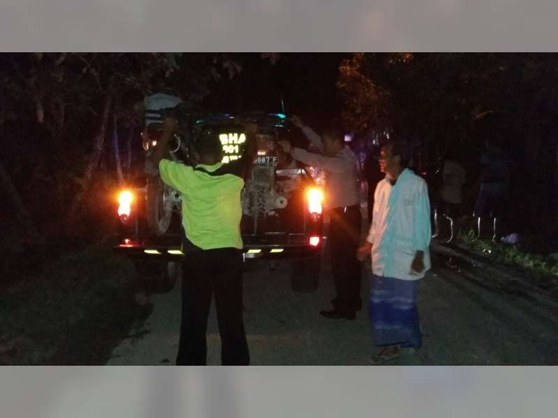 Tabrakan Motor di Ngraho, Kedua Pengendara Luka Parah
