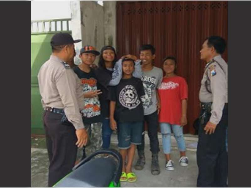 Mangkal di Pertigaan Kalitidu, 7 Anak Punk Diamankan Polisi