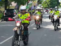 Kapolres Bojonegoro Pimpin Langsung Patroli ke Gereja