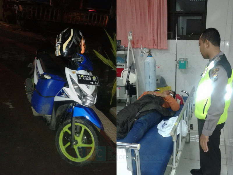 Menyalip Mobil, Pengendara GL Max Hantam Pengendara Beat