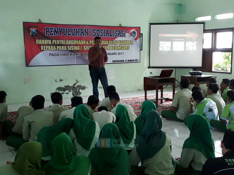 Kasus Narkoba Naik, Polres Bojonegoro Giatkan Penyuluhan Narkoba ke Sekolah