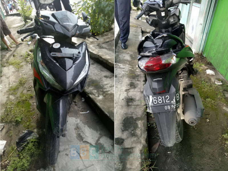 Ingin Belok, Motor Supra Fit Diseruduk Vario