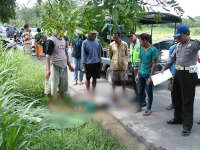 Seorang Pejalan Kaki di Kecamatan Singgahan Tewas Tertabrak Truk