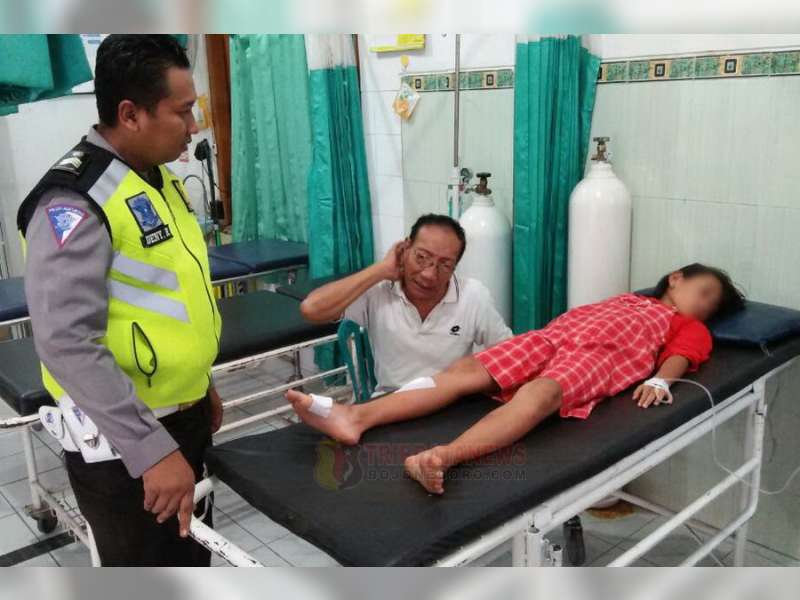 Yamaha Vega Tabrak Sepeda Pancal, Pengayuh Sepeda Luka-Luka