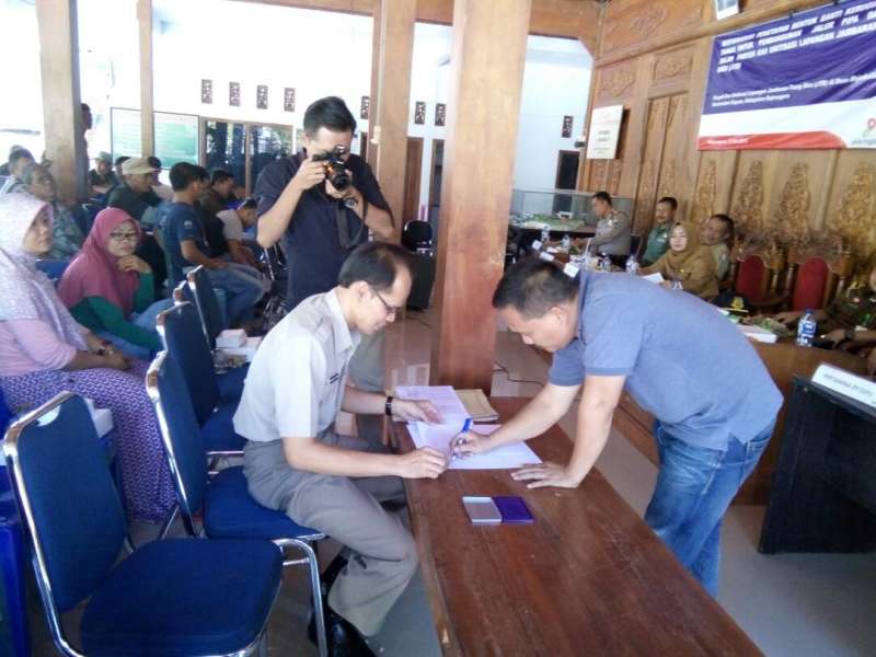 Warga Desa Mojodelik Sepakat Ganti Rugi Pembebasan Lahan untuk Proyek JTB