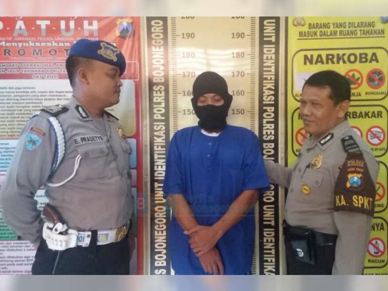 Polres Bojonegoro Tangkap Seorang Warga Ngasem DPO Pelaku Curanmor