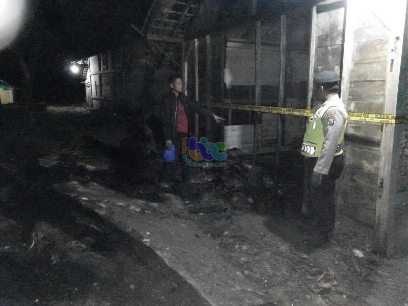 Gudang Milik Perhutani BKPH Gondang Terbakar