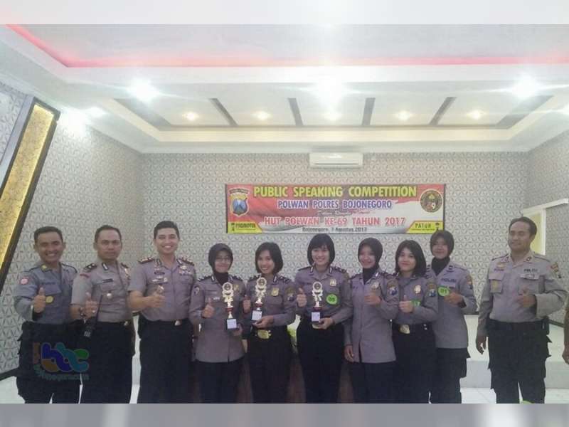 Peringati HUT Polwan ke-69, Polwan Polres Bojonegoro Gelar Public Speaking Competition