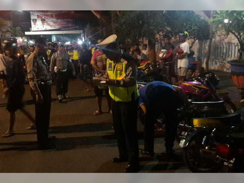 Razia di Malam Takbir, Polres Bojonegoro Amankan 71 Kendaraan
