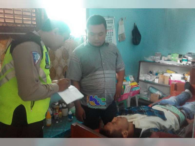 Tabrakan Motor di Baureno, Kedua Pengendara Sama-Sama Luka