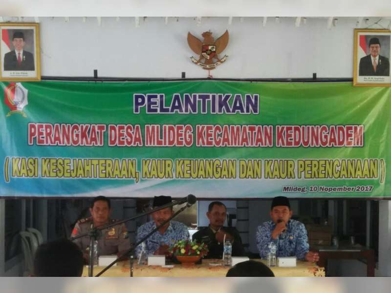 Dua Desa di Kedungadem Laksanakan Pelantikan Perangkat Desa Baru