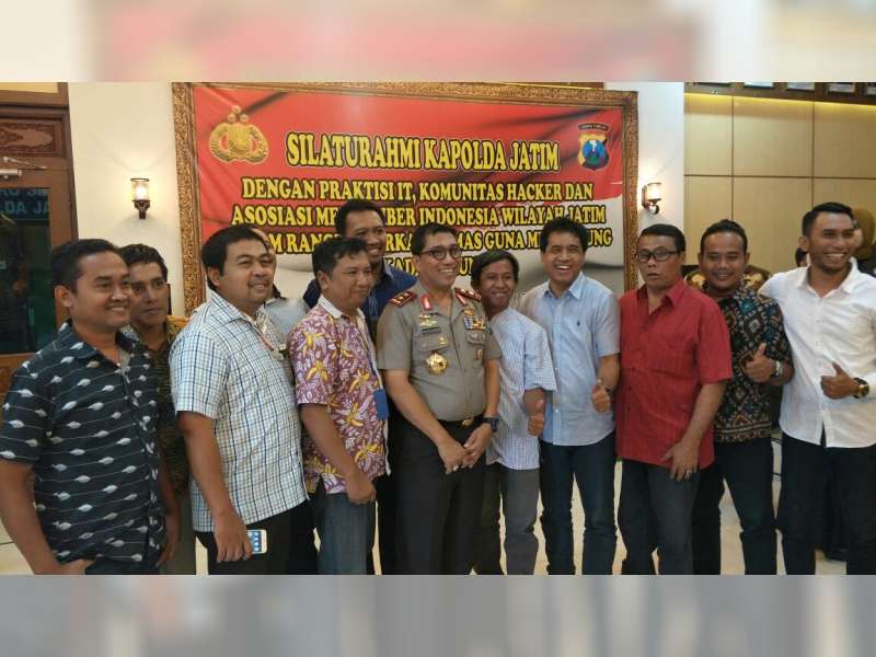 Kapolda Jatim Silaturrahmi dengan Praktisi IT, Komunitas Hacker dan AMSI