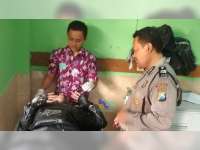 Kecelakaan Motor di Balen, Seorang Pengendara Luka-Luka