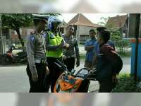 Sat Lantas Polres Bojonegoro Razia Pengguna Jalan Terobos Traffic Lights