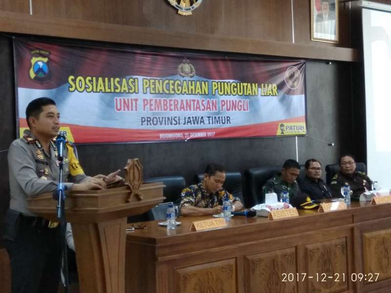 Polres Bojonegoro dan Pemkab Gelar Sosialisasi Pencegahan Pungli