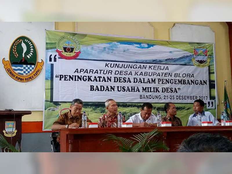 Belajar Pengelolaan BUMDes, Kepala Desa di Blora Studi Banding Ke Bandung
