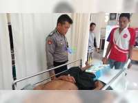 Seorang Kakek Pejalan Kaki di Baureno, Patah Kaki Setelah Ditabrak Motor