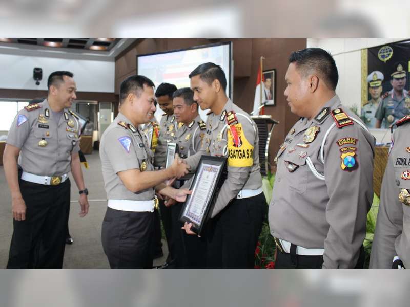 Sat Lantas Polres Bojonegoro Raih Penghargaan Dalam Pelaksanaan Operasi Keselamatan 2018