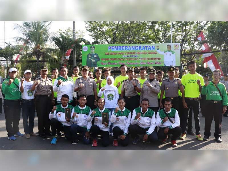 Kapolres Tuban Berangkatkan Tim Bola Voli ke Kejurprov Piala Kapolda Jatim di Jember