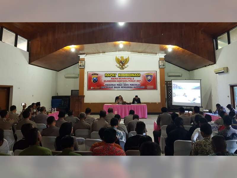Polres Bojonegoro Gelar Rakor Dengan Pengurus Bojonegoro Kampoeng Pesilat