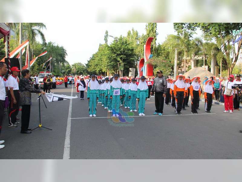 Gerak Jalan 8 Kilometer Kabupaten Bojonegoro Diikuti 108 Peserta