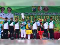 Wakapolres dan Wabup Bojonegoro Hadiri Penutupan Kejuaraan Drum Band Bupati Cup 2018
