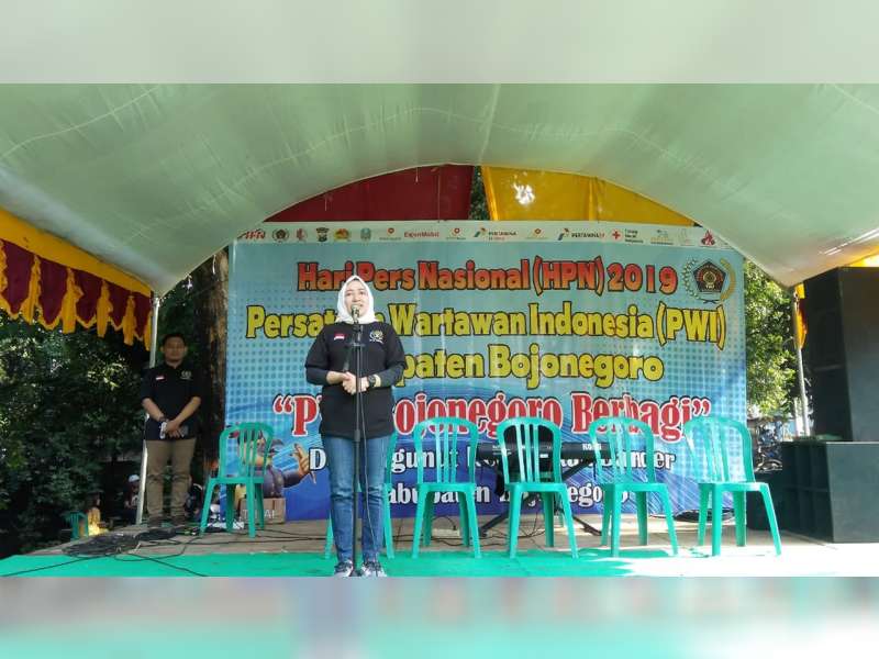 Bupati Bojonegoro Hadiri Puncak Peringatan HPN di Dander