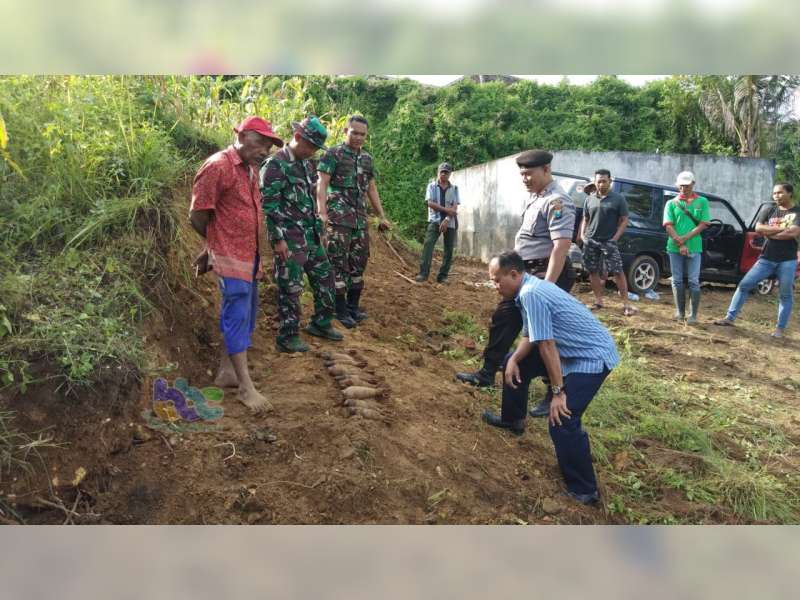 13 Buah Mortir Aktif, Ditemukan di Kebun Milik Warga Senori Tuban