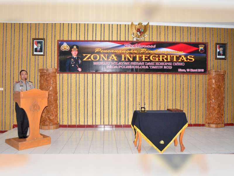 Polres Blora Canangkan Zona Integritas Menuju Wilayah Bebas Korupsi