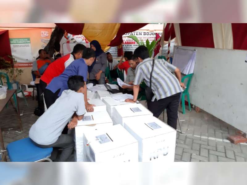 22 PPK di Bojonegoro Telah Selesaikan Rekapitulasi Penghitungan Suara Pemilu 2019