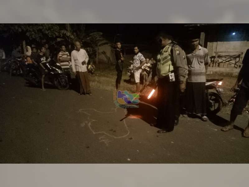 Tabrakan Motor di Gayam Bojonegoro Seorang Pemotor Meninggal Dunia di TKP